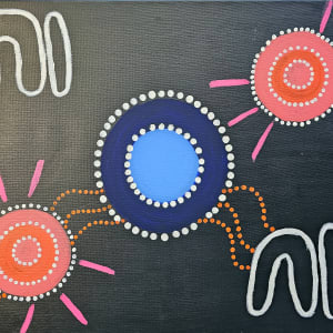 Warlu Dreaming ( Fire) by Nardia Gordon, Amahlenah Bedford