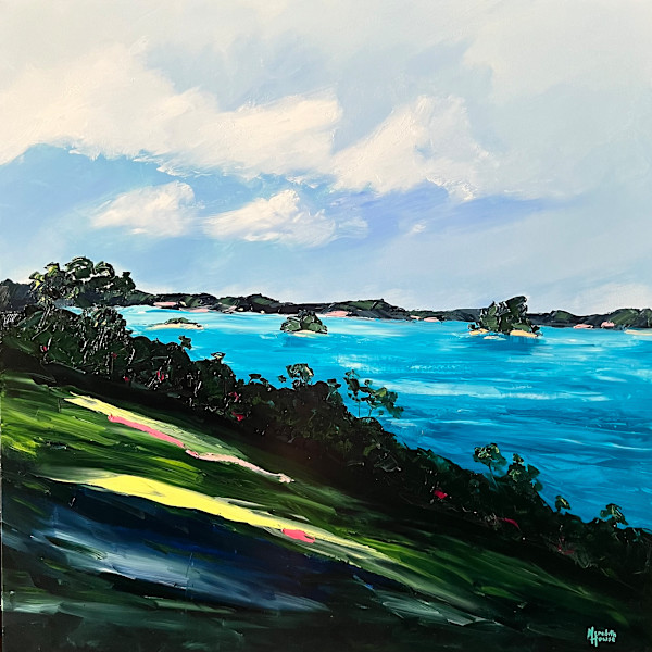 Aqua Island by Meredith Howse Art