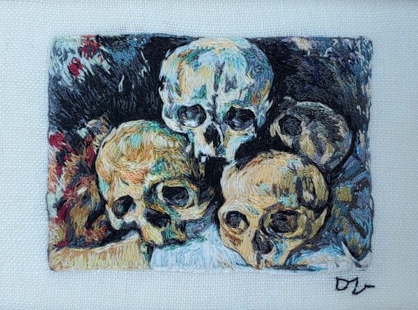 Paul Cezanne Pyramid of Skulls by Darci Lenker