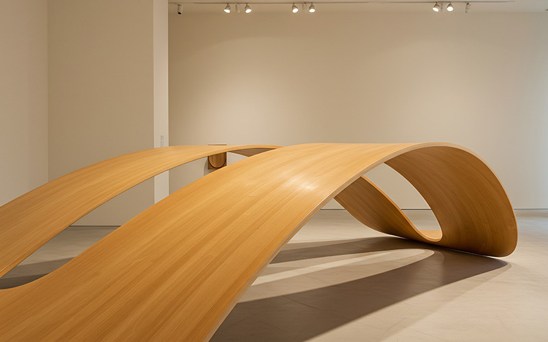 A sculpture in a gallery