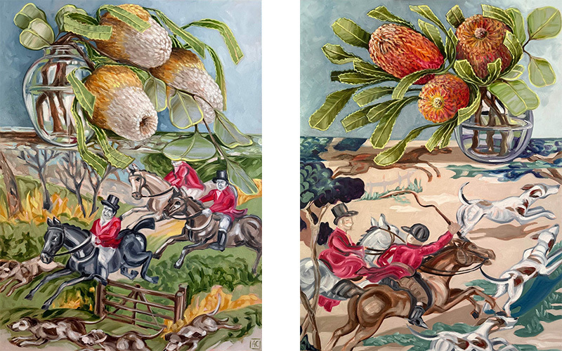 Two paintings by Alicia Cornwell