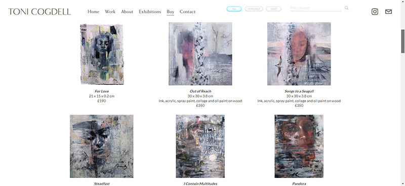 Toni Cogdell’s artist website