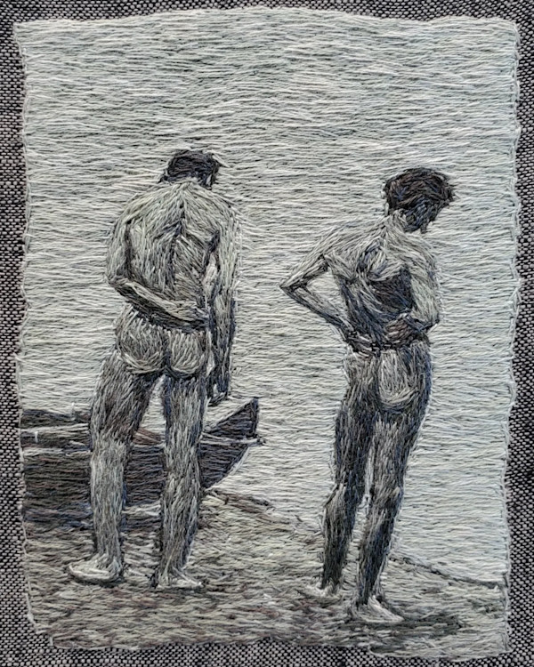 Thomas Eakins and John Laurie Wallace on a Beach by Darci Lenker