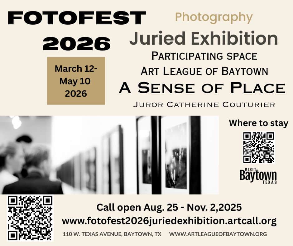 FotoFest 2026 at the Art League of Baytown