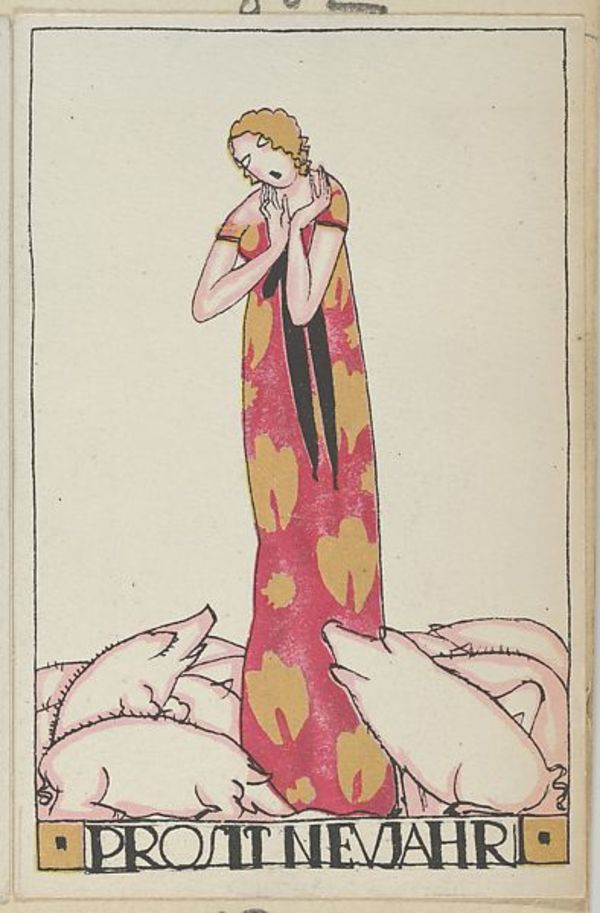 Happy New Year by Arnold Nechansky