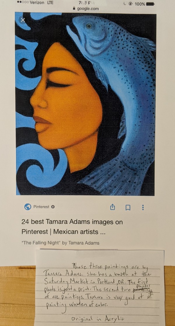 The Falling Night - notes by Tamara Adams