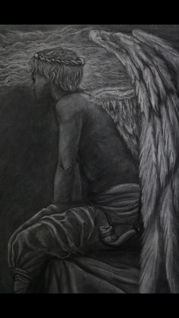 Seated Angel with Small Sofar by Kelly Wein