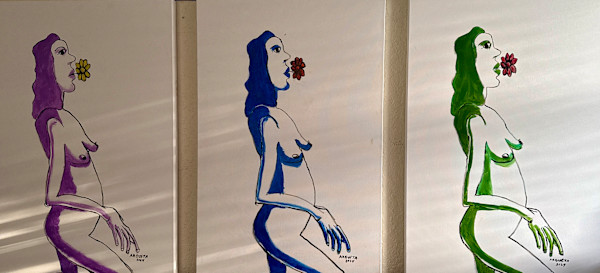 The Three Nudes by Will Hernandez