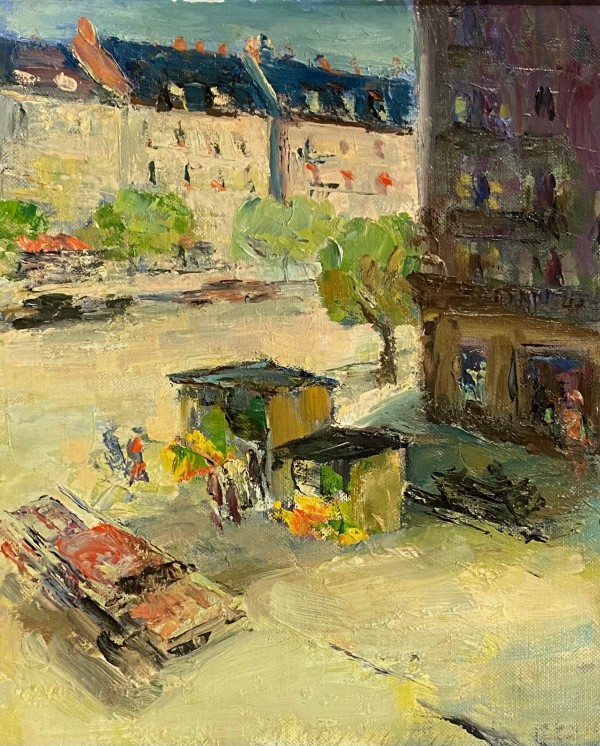 Paris Street Scene by Maria Von Riddlestein