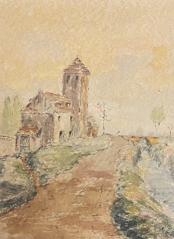 Landscape with Tower by Norma Regnier