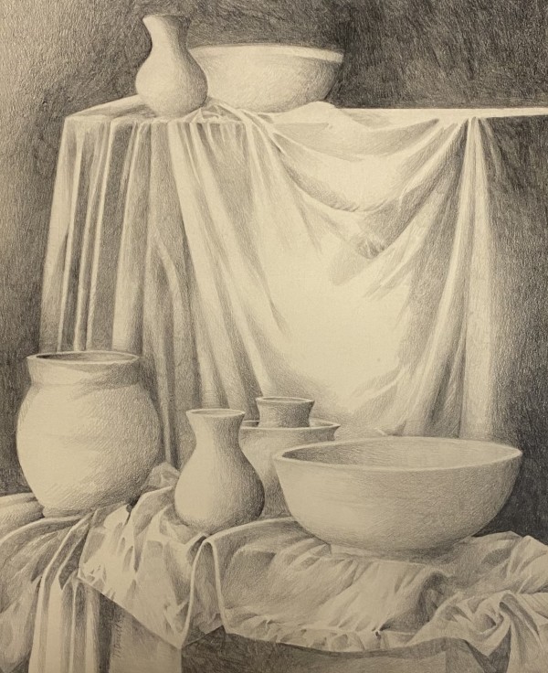 Clay Vessels in Light by Richard Terrell
