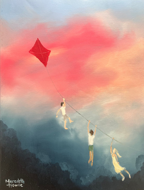 Red Kite Sky by Meredith Howse Art