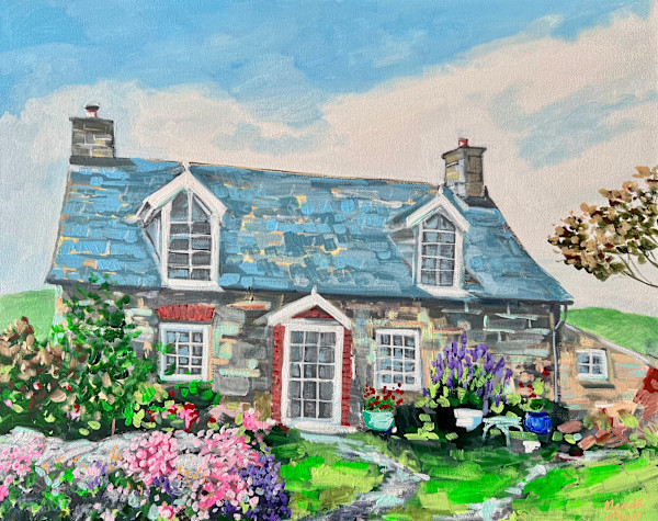 Coastal Cottage, Wales by Meredith Howse Art