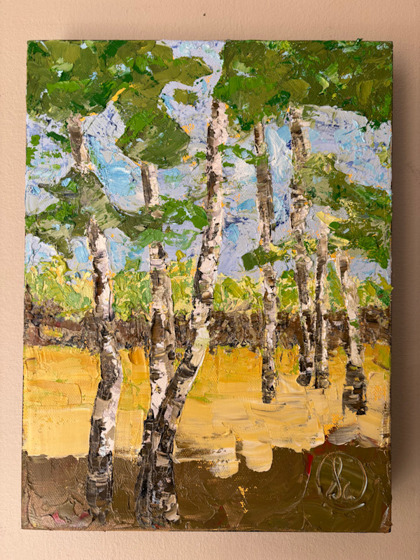 Birch Trees at the North Shore, Lake Superior by Sarah Wold
