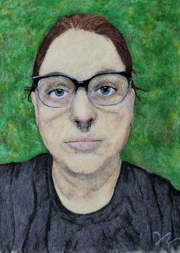 Self-Portrait in Wool by Darci Lenker