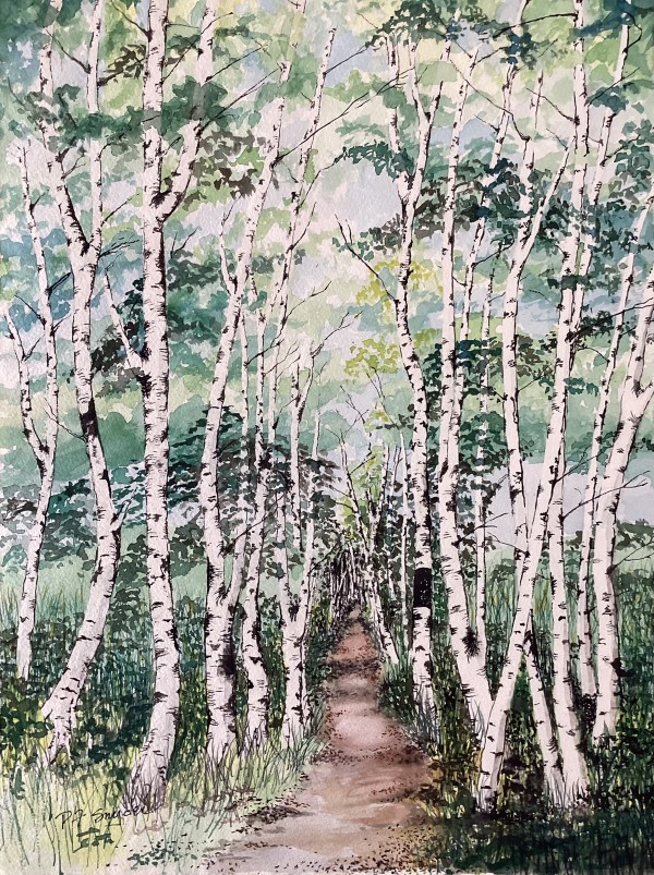 Maine Birches by Peter F. Snyder III