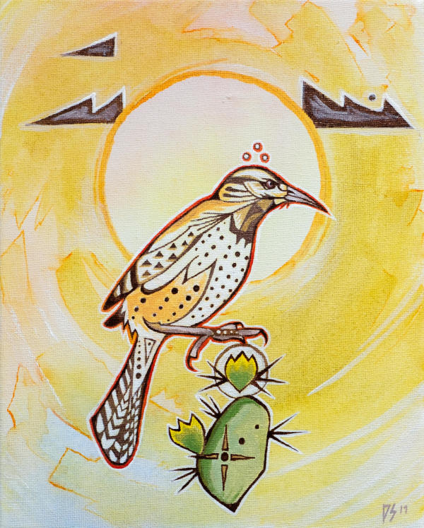 DS-057 / Cactus Wren / Original / 8x10"