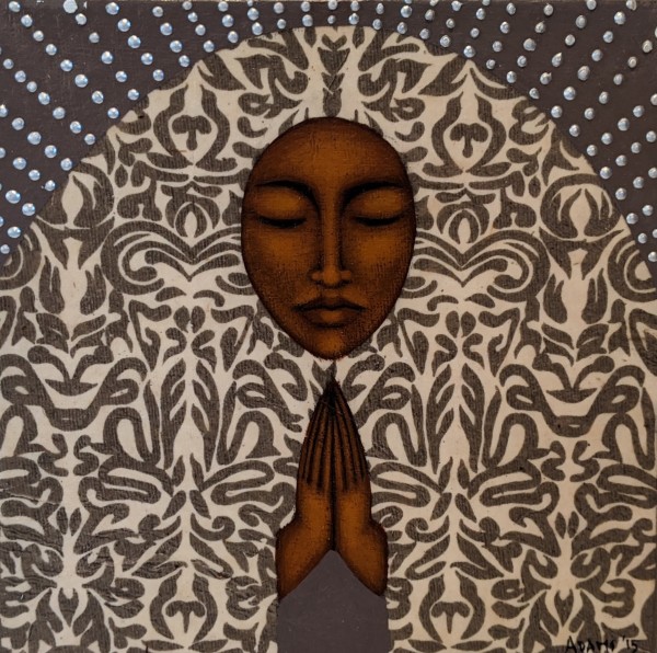 Prayer Painting by Tamara Adams