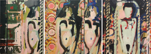 The Stripper (Triptych) by Jerome Witkins