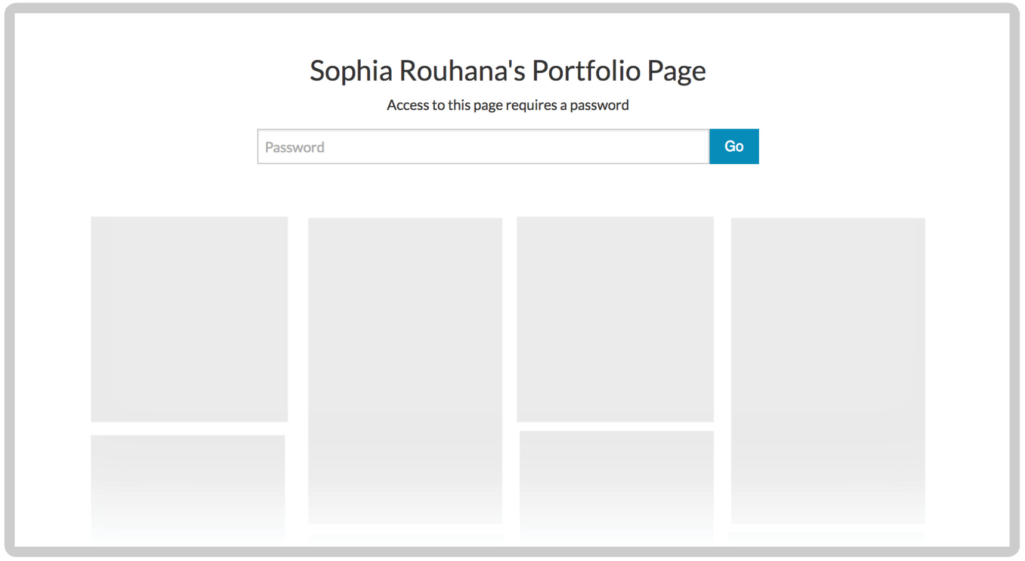 Password security screen